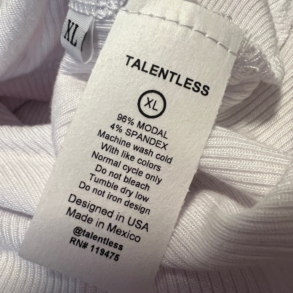 TALENTLESS Rib Halter Tank XL - Picture 3 of 6